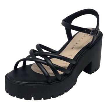 Imagem de Sandália Feminina Salto Alto Meia Pata Moderno Ramarim