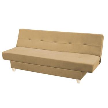 Imagem de Sofá Cama Reclinável Xangai Veludo Caqui - Meu Estofado, Caqui