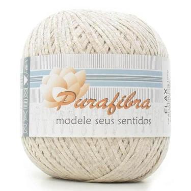 Imagem de Linha Flax Natural 100g - Viscose e Linho - Purafibra