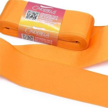 Imagem de Fita de Cetim nº 09 38mm com 10 Metros - Cinderela, 37 - LARANJA
