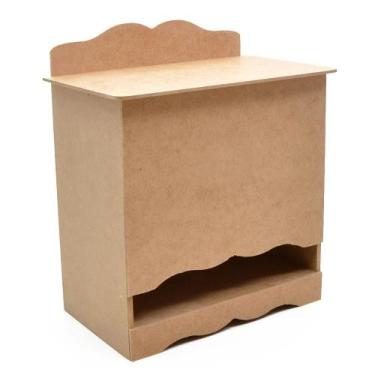 Imagem de Porta Fralda em MDF - 24,5x23,5x14,5cm - Clf artesanato