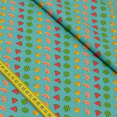 Imagem de Tecido Estampado para Patchwork - Salada de Frutas: Frutas (0,50x1,50)