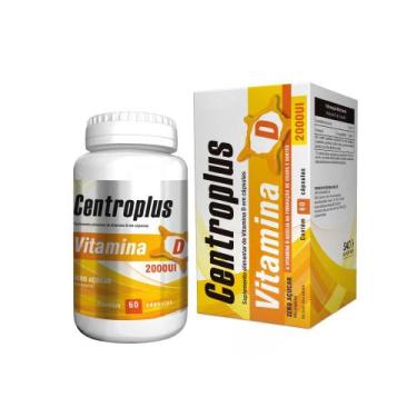 Imagem de Vitamina D 2000UI Centroplus 60 Cápsulas Softgel Zero Açucar - Forheal
