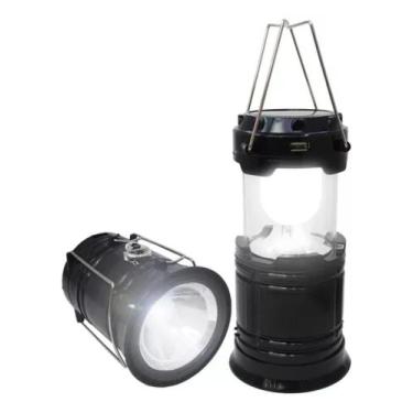 Imagem de Lanterna E Lampião Solar Pesca Barraca Recarregável Camping - Luatek