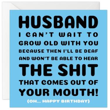 Imagem de kalokale Cartão de aniversário engraçado e presentes para homens marido namorado ele, cartão feliz aniversário (HK006)