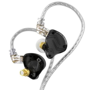 Imagem de KZ ZS10 PRO X in Ear Monitors, atualizado 4BA 1DD Multi Driver in Ear Earphones KZ Earbuds Wired with Alloy Faceplace Cabo destacável para cantor audiófilo baterista guitarrista (ZS10 PRO X Matte, com