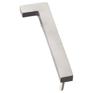Imagem de Montague Metal Products MHN-10-F-BK2-1 Alumínio escovado sólido moderno números de casas de endereço, 25,4 cm, revestimento em pó de níquel acetinado preto dois tons