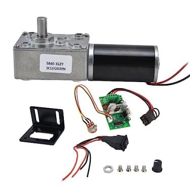 Imagem de Motor de Engrenagem Sem-fim Dc 12v, Motor Com Engrenagem Ccw, Mini Turbinas, Redução de Velocidade Sem-fim, Redutor de 12v Com Eixo de 8mm (12V200RPM)