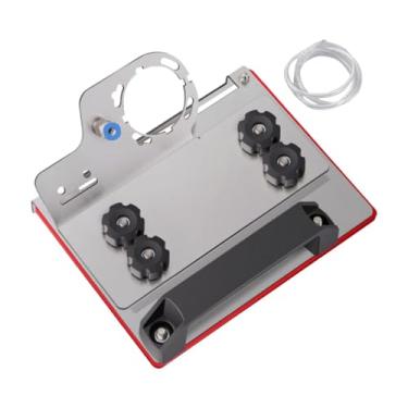 Imagem de Dualoai Telha de 45 graus ferramenta chanfradura metal telha chanfradura quadro resistente à ferrugem ajustável ângulo moedor suporte para pedra cerâmica