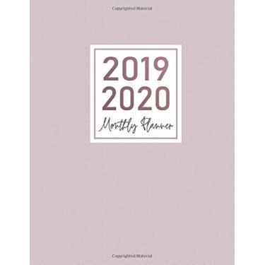 Imagem de 2019 2020 monthly planner: two year planner big size 8.5" x 11" : Monthly Planner (January 2019 – December 2020), Calendars, motivation/inspired/Goal Agenda Planners, to do list, Contacts
