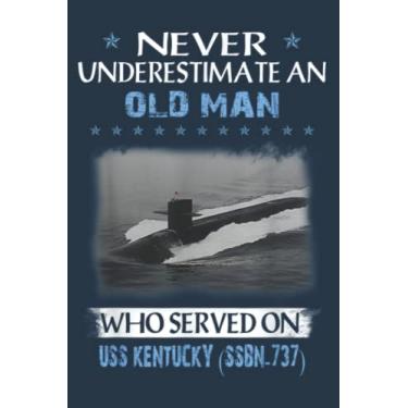 Imagem de USS Kentucky SSBN-737 Submarine Veterans Day Father Day: Study Notebook, 6 x 9 inches, 120 pages