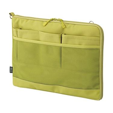 Imagem de LIHITLAB Capa para laptop, repelente de água e manchas, horizontal, 34 cm x 25 cm, verde (A7681-6)"