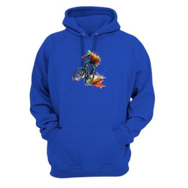 Imagem de Blusa Moletom Infantil Canguru Abrido De Frio Bike Esporte Radical - D