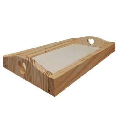 Imagem de Bandeja de café da manhã Pinus Coração - Golden - Golden Artefatos