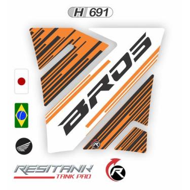 Imagem de Adesivo Protetor Tanque Moto NXR Bros 160 H691 - Resitank