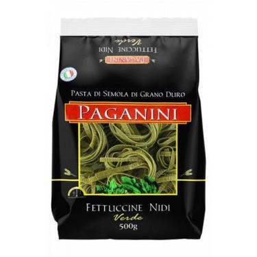 Imagem de Macarrão paganini fettuccine nidi verde 500g