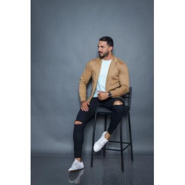 Imagem de blazer masculino slim fit luxo - DEBATT / DRANGONFLY, Caramelo claro, 