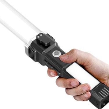 Imagem de Lanterna Externa Com 4 Modos de Iluminação Martelo Segurança Faca  Imã