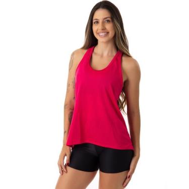 Imagem de Camiseta Fristyle Regatinha Dry Fit Básica Feminina Adulto, Salmão, M