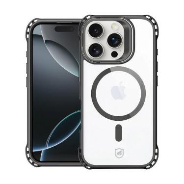Imagem de Capa case capinha para iPhone 16 Pro - MagSafe AirBag Preta - Gshield