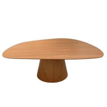 Imagem de Mesa De Jantar Cone Oval Orgânica 198x122 Cm Freijó