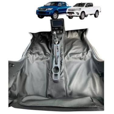 Imagem de Tapete assoalho toyota hilux 2005-2015 dupla grafite - MANOS TAPETES