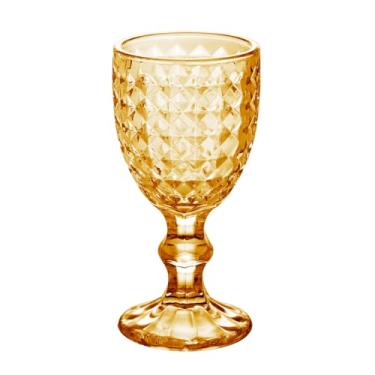 Imagem de LYOR - Taça de Licor de Vidro Âmbar Metalizado Bico de Abacaxi 50ml