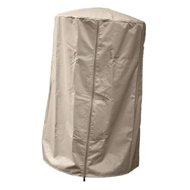 Imagem de Bothyi Capa aquecedora para piscina, cobertura para bomba de calor, inverno, durável, gramado, pátio, à prova d'água, cilindro, sombra, equipamento de, Bege