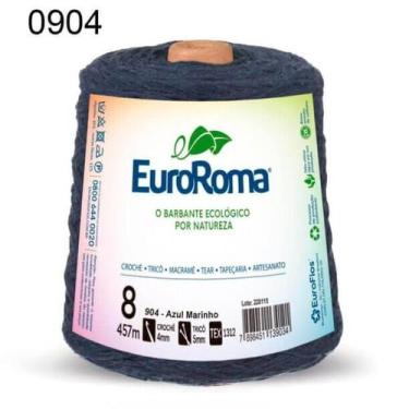 Imagem de Barbante EuroRoma Colorido N.8 600g, 904-Azul marinho