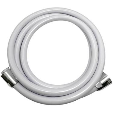 Imagem de Mangueira Plástica Cardal Branca Com Luvas Cromadas 1,7m 1/2" - PR511