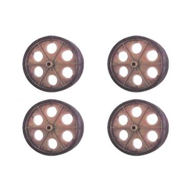 Imagem de Kit C/4 - Roda Para Carrinho Feira Pc - KAORI