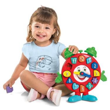 Imagem de Brinquedo Educativo Tá Na Hora Relógio Didático TaTeTi