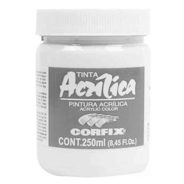 Imagem de Tinta Acrílica Corfix 250ml Branco Titânio 102 Gr 1, 102 - BRANCO TITA