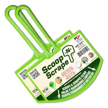 Imagem de Colher de balde curvada para baldes de 5 galões, raspador de balde de nylon para lama de drywall, tinta, resina epóxi, baldes de raspagem limpos, chega de aparas de balde em material - não enferruja -