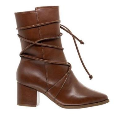 Imagem de Bota Cano Médio Feminina Vizzano 3084.105 Marrom-Feminino
