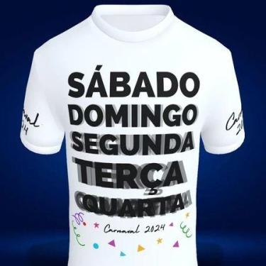 Imagem de Camiseta Carnaval 2025 Estampas na Frente e mangas / Baby Look Persona