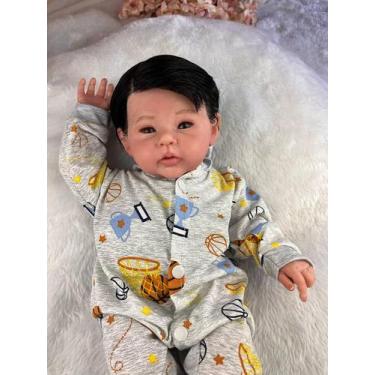 Imagem de Bebê Reborn Menino Corpo Silicone Articulado Pode Molhar - Mundo Azul 