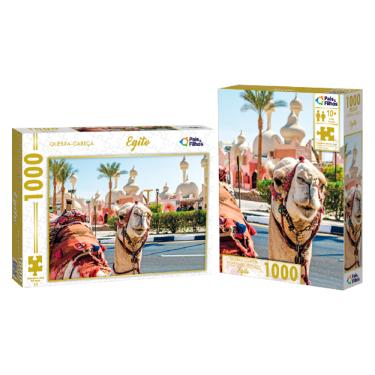 Imagem de Quebra Cabeça 1000 Peças Colorido Egito Puzzle Pais & Filhos