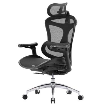 Imagem de SIHOO Cadeira de escritório ergonômica Doro C300 com apoios de braço 3D ultramacios, suporte lombar dinâmico e ajuste de profundidade do assento para escritório em casa (preto)