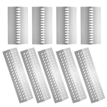 Imagem de LPTNFRTN 5 peças de aço inoxidável 16631 barra de sabor domador de chamas e 4 peças 16520 escudo de placa térmica para Bull 16521 16631 16670 16520 para Cal Flame bbq04103000 G Series G5 Brahma 57569