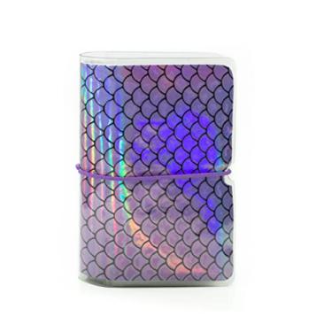Imagem de Carteira feminina para cartões de crédito e cartões de fidelidade com mini organizador de álbum de fotos, Purple Mermaid, one size