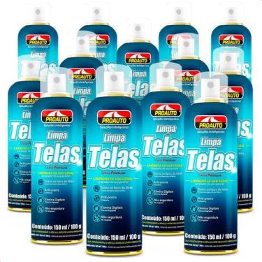 Imagem de Kit 12 Limpa Telas Uso Geral Auto Informática Proauto 150ml
