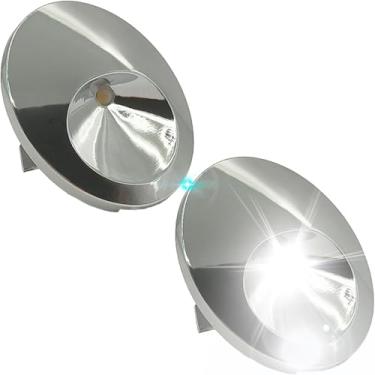 Imagem de SAQVX Wr55X11132 Atualizado Para Lâmpada De Geladeira Ge E Conjunto De Tampa, Substituições Wr55X26487, Wr55X30603, Wr55X30602, Wr55X26486 Para Lâmpada De Geladeira Ge (2 Peças)