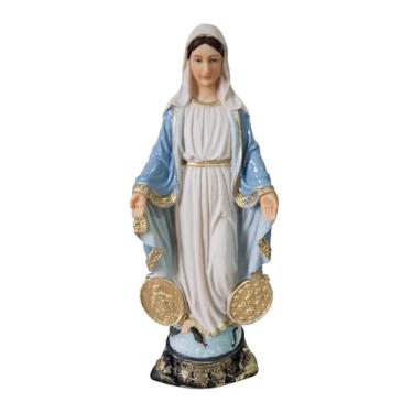 Imagem de Imagem de Nossa Senhora das Graças de Resina 20 cm Imagem Católica Estatueta para Decoração