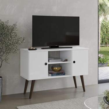 Imagem de Rack Viena Sala Suporte Tv 32 Polegadas Sala Decoração (Branco)