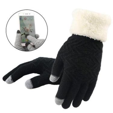 Imagem de Luvas Inverno Touch Screen Toque Celular Frio Vento Feminina - Modas F