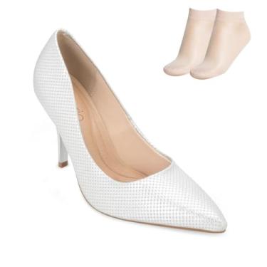 Imagem de Scarpin Beira Rio Salto Alto e Meia Br25-41221