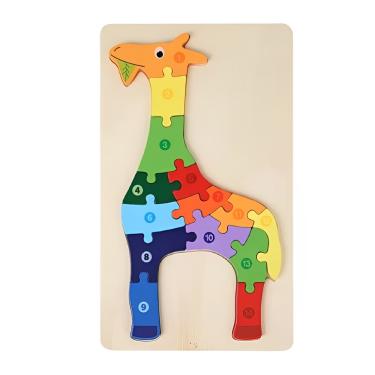 Imagem de Quebra-Cabeça De Madeira 3d Infantil Educativo Lúdico