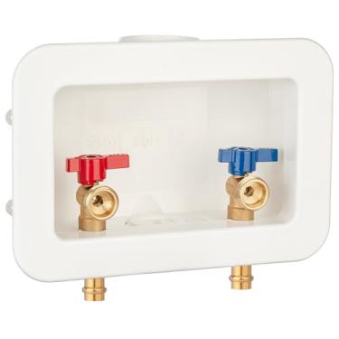 Imagem de [1 peça] Caixa de tomada de máquina de lavar Lingmfg 1/5.1 cm Press-Connect com Dreno Central de 5.1 cm, conecte mangueiras de máquina de lavar 1/10.2 cm LING -WMOB-WO-WHA-6