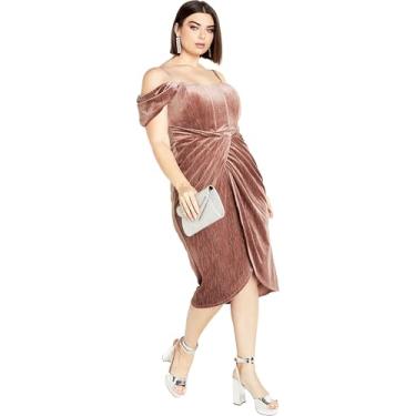 Imagem de City Chic Women's Apparel Vestido feminino Citychic Plus Size Jayla, rosa, 12 Plus